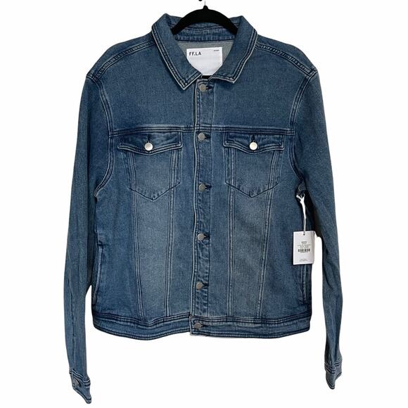 Five Four FF.LA Bridge Denim Jacket Indigo Medium Wash Size Medium - Picture 1 of 10